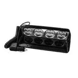 12-24v 4 Led x 4 Dash Mount Flashing White S16