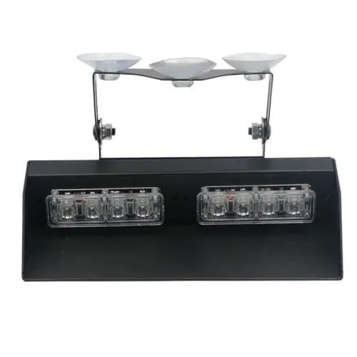 12-24v 8 Led Dash Mount Flashing White R1-019c