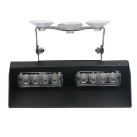 12-24v 8 Led Dash Mount Flashing White R1-019c