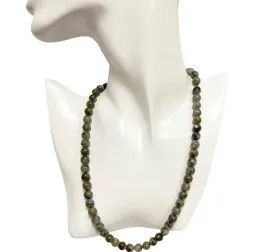 8 MM Labradorite Necklace