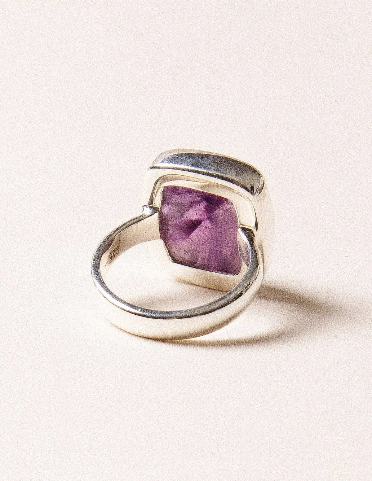 Amethyst Square Gemstone Ring