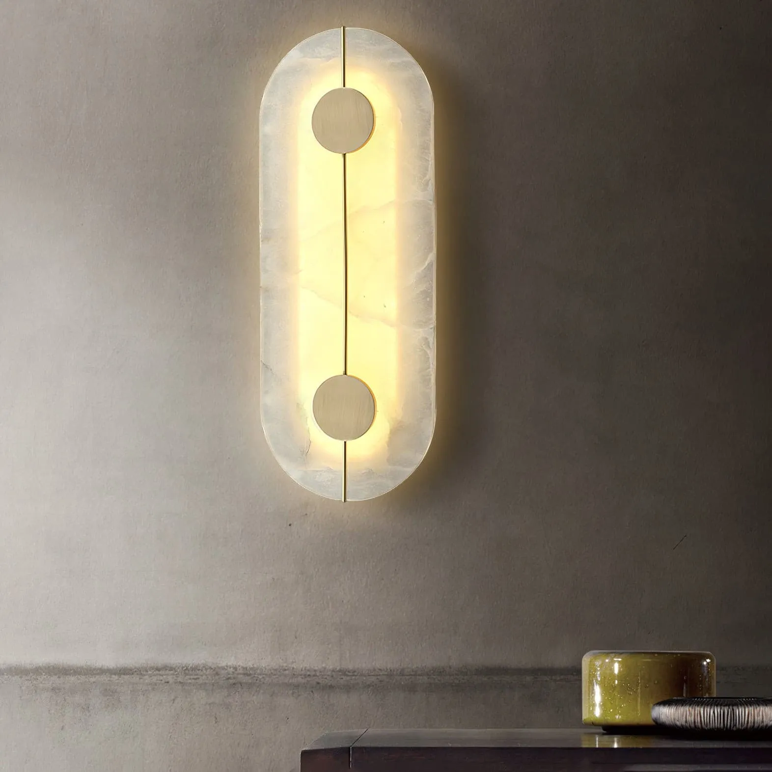 Artistic Alabaster Wall Lamp