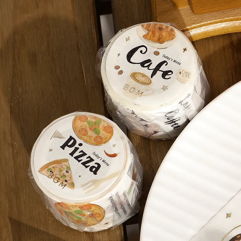 BGM Foil Stamping Masking Tape: Today's Menu - Pizzeria