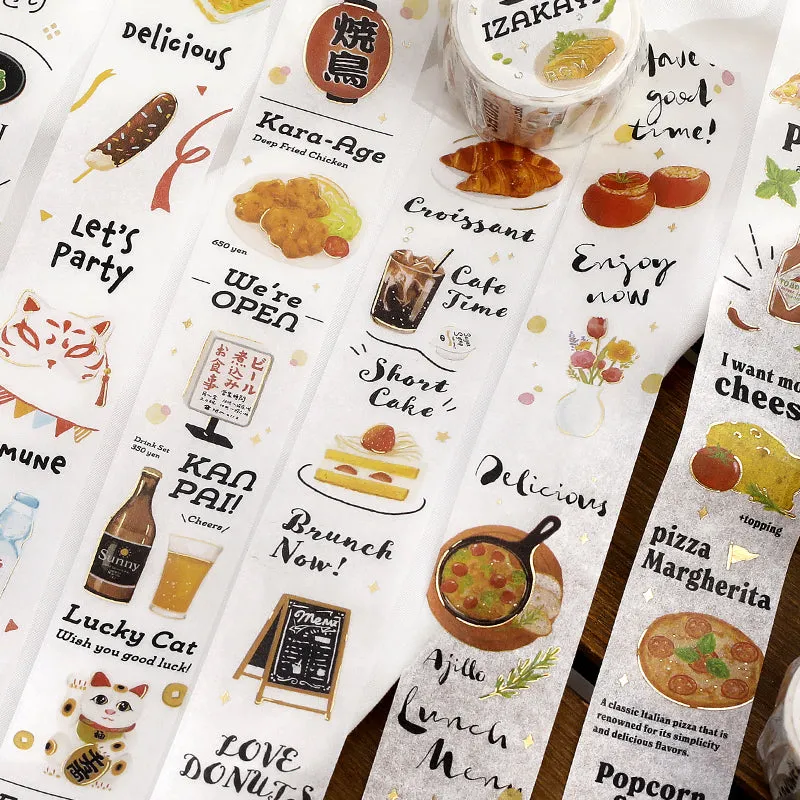 BGM Foil Stamping Masking Tape: Today's Menu - Pizzeria