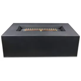 Blaze 60-Inch Rectangular Concrete Gas Fire Pit Table