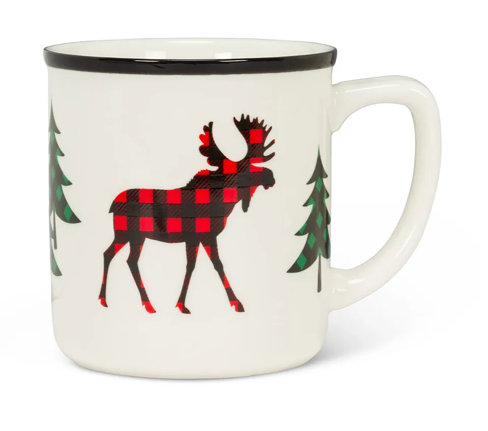 Buffalo Check Moose and Tree Tableware