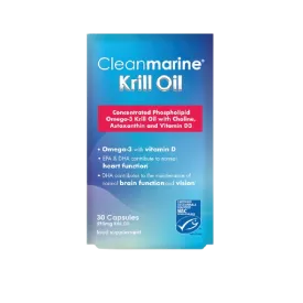 CLEANMARINE High Strength Krill Oil 30 Capsules