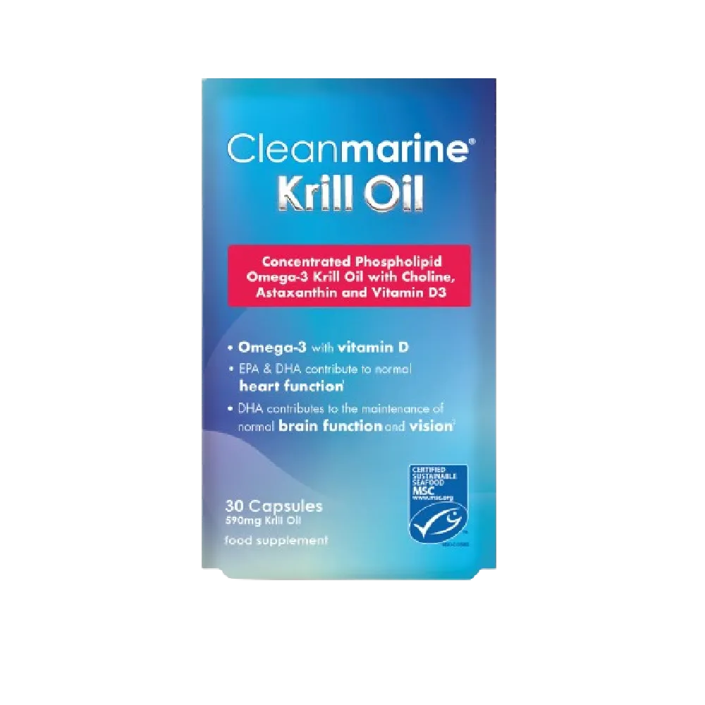 CLEANMARINE High Strength Krill Oil 30 Capsules
