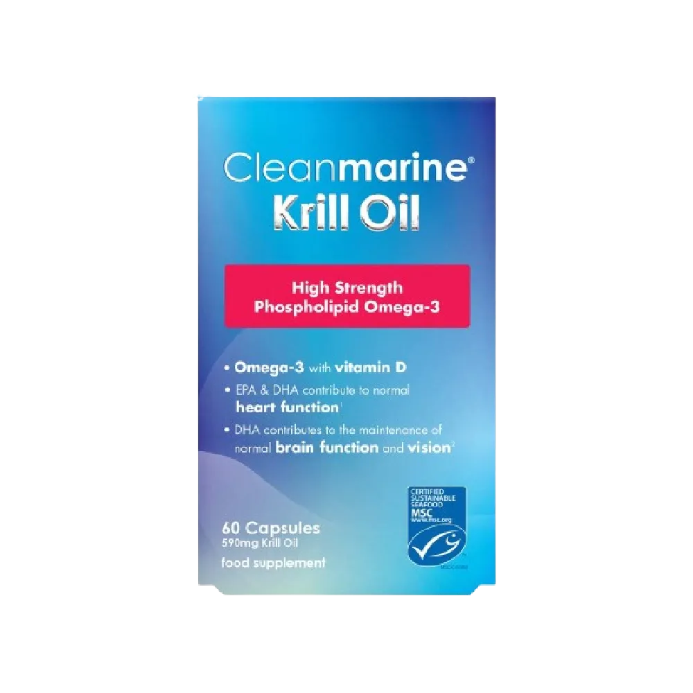 CLEANMARINE High Strength Krill Oil 60 Capsules