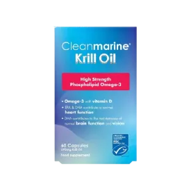 CLEANMARINE High Strength Krill Oil 60 Capsules