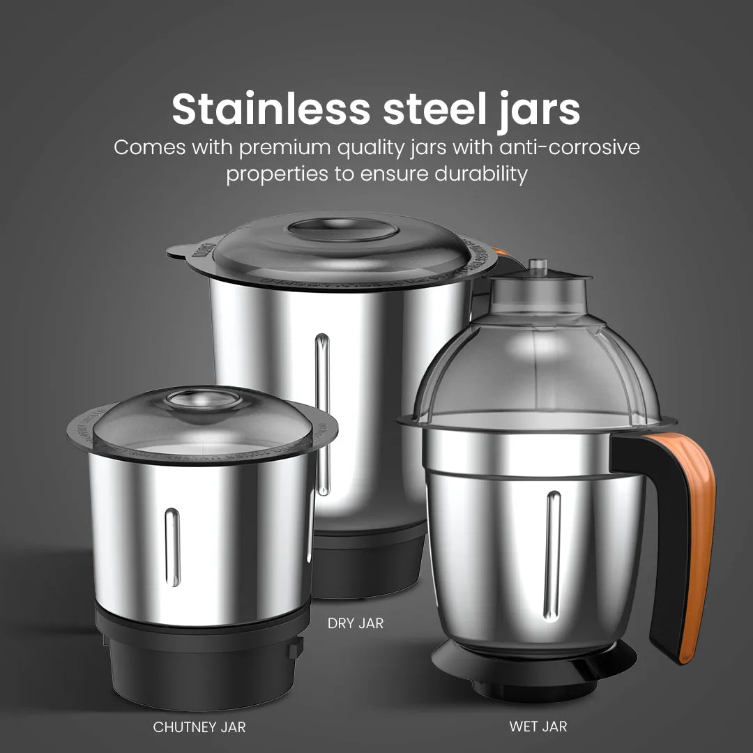 Crompton Boltmix Cool 750W,  Mixer Grinder, 3 Jars With Cool Chutney Jar