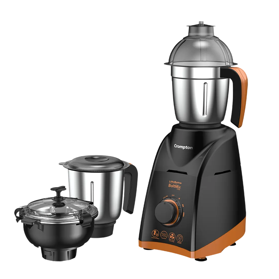 Crompton Boltmix Cool 750W,  Mixer Grinder, 3 Jars With Cool Chutney Jar
