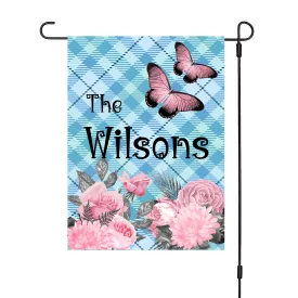 Custom Pastel Goth Flag: Personalized Family Last Name Est. Year Garden Sign - Double Sided, UV Resistant Polyester - Various Sizes - Outdoor Decoration