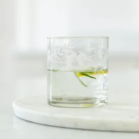 Etched Tumbler Glasses - Rambling Vine