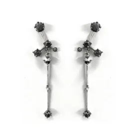 Grand Pyrite (L) Earrings [Black gold]