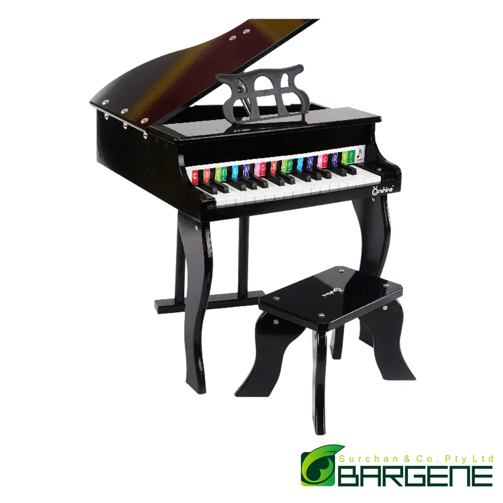 Kids Wooden Pretend Musical Toy Baby Children Grand Style Toy Mini 30 Key Piano