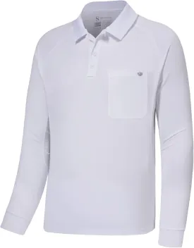 Lightbare Mens Performance Polo Shirt Moisture Wicking Quick Dry Tactical Pique Shirts Hiking Fishing Golf UPF 50