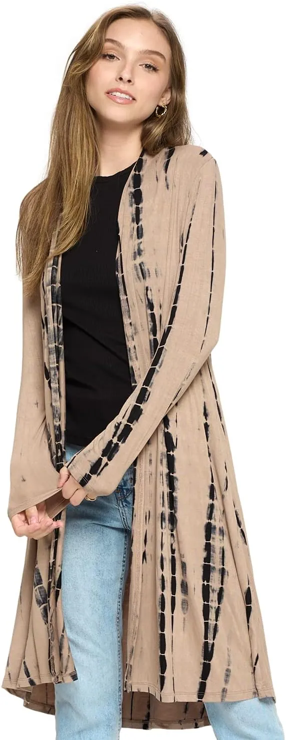 Lightweight Open Front Classic Solid Short Sleeve Cardigan for Women - Made in USA