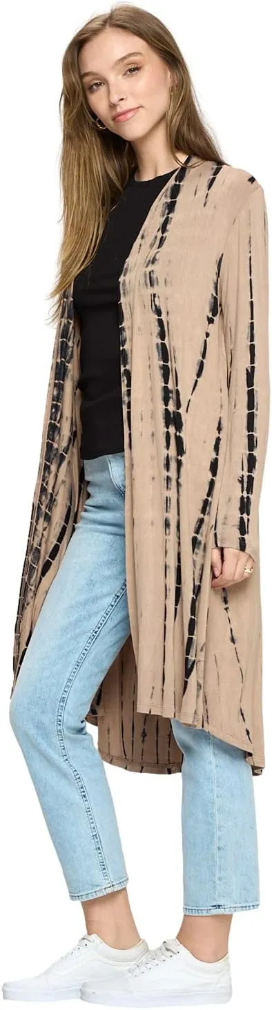 Lightweight Open Front Classic Solid Short Sleeve Cardigan for Women - Made in USA