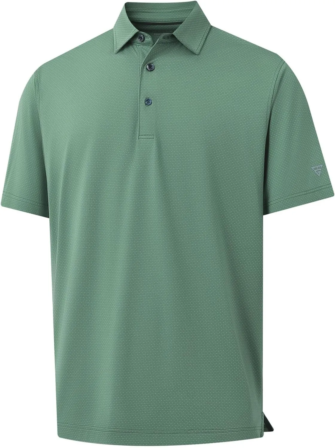 M MAELREG Mens Golf Shirts Moisture Wicking Dry Fit Business Casual Stretch Jacquard Short Sleeve Golf Polo Shirts for Men