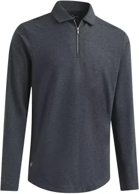 Mens Quarter Zip Polo Shirt Long and Short Sleeve Collared Shirts Moisture Wicking Performance Golf Polo Shirts