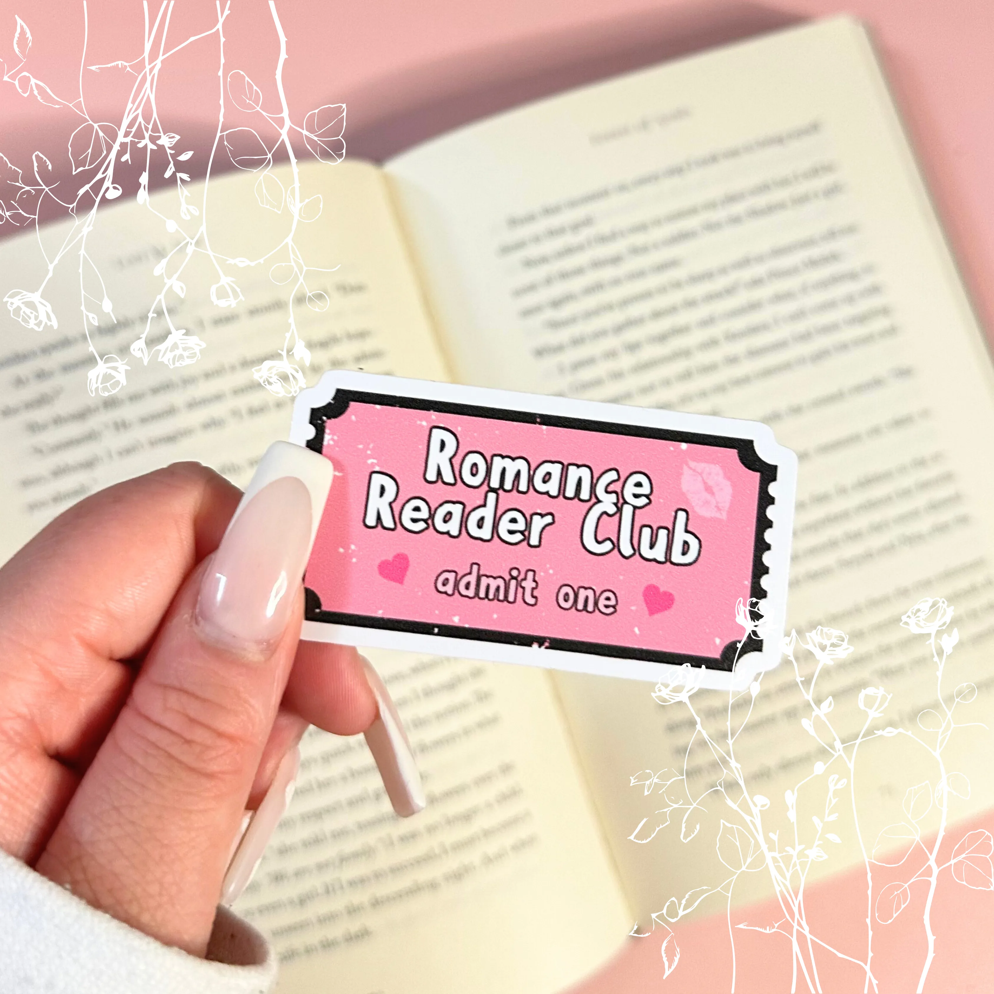 Romance Reader Club Vinyl Sticker